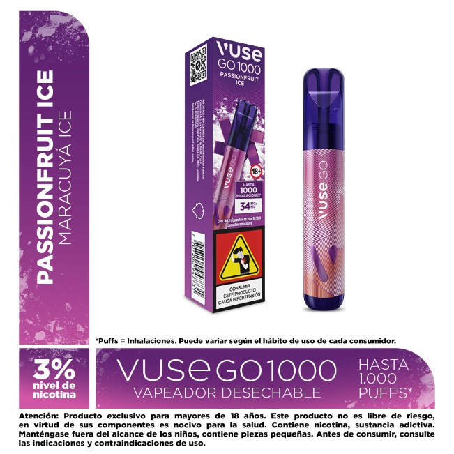vuse go el salvador VUSE GO 1000 - Blue Raspberry main image 1