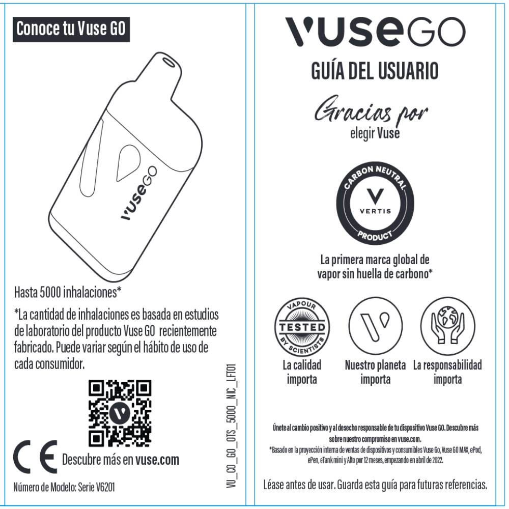 Vapeador Vuse Go 5000 Blueberry Raspberry